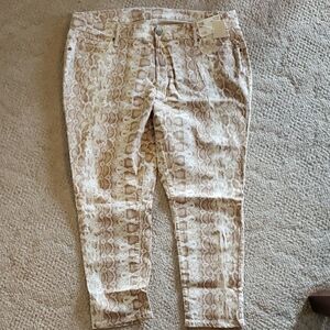 Snake Print Women Jeans